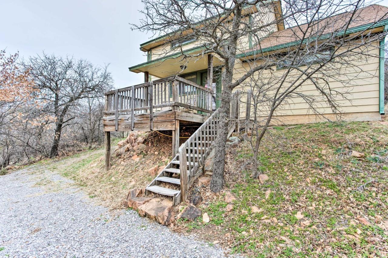 Medicine Park Cabin Rental With Mountain View Exterior photo